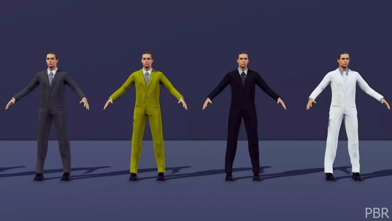 Male Character With Suite📱 - изображение 4